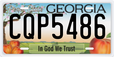 GA license plate CQP5486