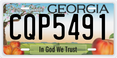 GA license plate CQP5491