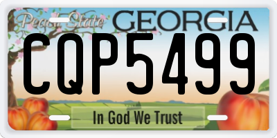 GA license plate CQP5499
