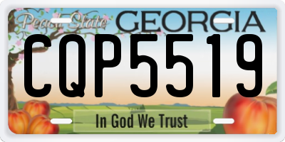 GA license plate CQP5519