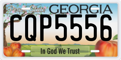 GA license plate CQP5556