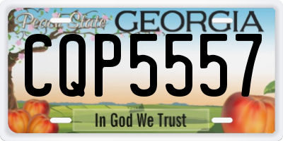 GA license plate CQP5557