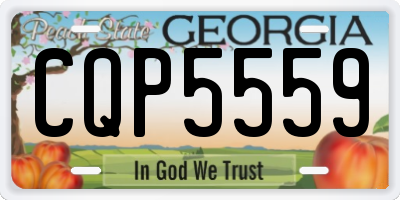 GA license plate CQP5559