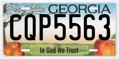 GA license plate CQP5563
