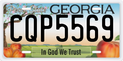 GA license plate CQP5569