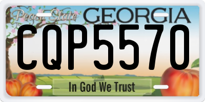 GA license plate CQP5570