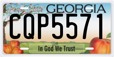 GA license plate CQP5571