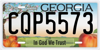 GA license plate CQP5573