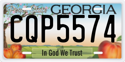 GA license plate CQP5574