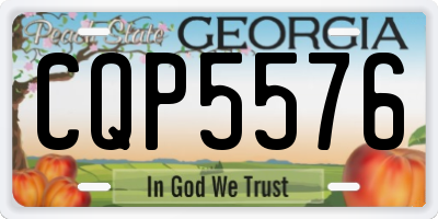 GA license plate CQP5576