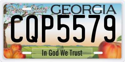 GA license plate CQP5579
