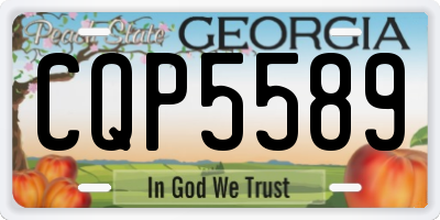 GA license plate CQP5589