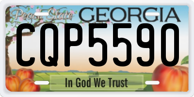 GA license plate CQP5590