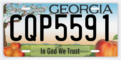GA license plate CQP5591