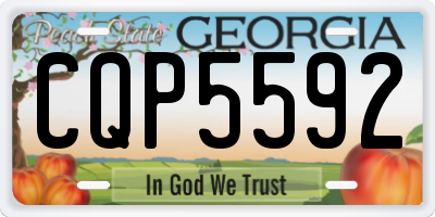 GA license plate CQP5592