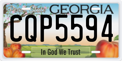 GA license plate CQP5594