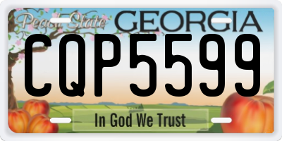 GA license plate CQP5599