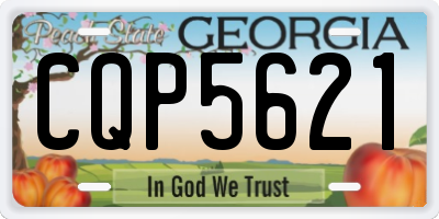 GA license plate CQP5621