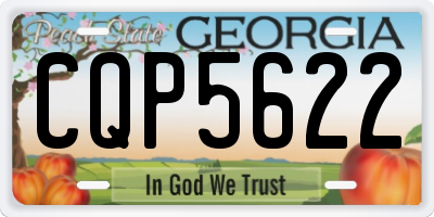 GA license plate CQP5622