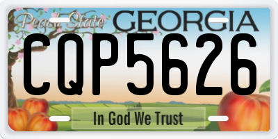 GA license plate CQP5626