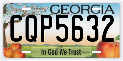 GA license plate CQP5632