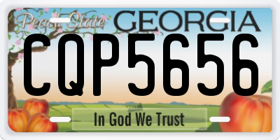 GA license plate CQP5656