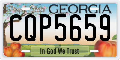 GA license plate CQP5659