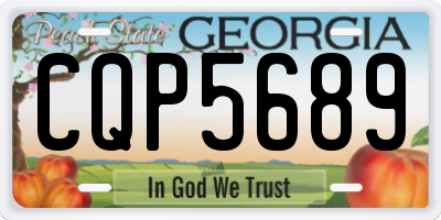 GA license plate CQP5689