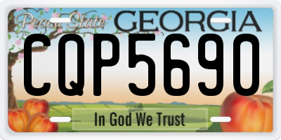 GA license plate CQP5690