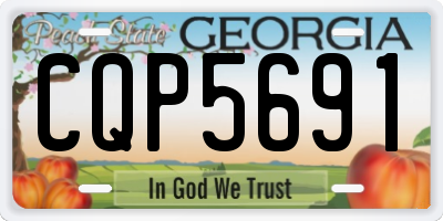 GA license plate CQP5691