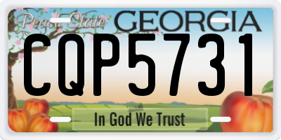 GA license plate CQP5731