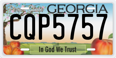 GA license plate CQP5757