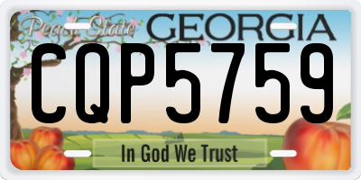 GA license plate CQP5759