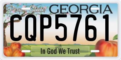 GA license plate CQP5761