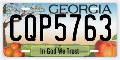 GA license plate CQP5763