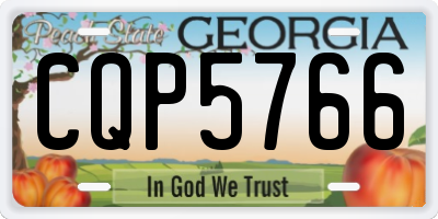 GA license plate CQP5766