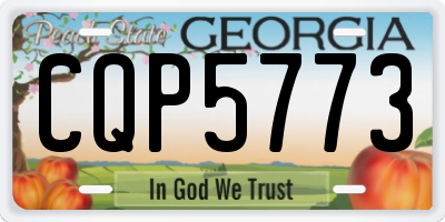 GA license plate CQP5773