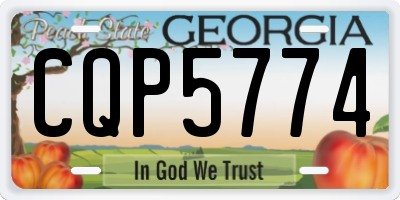 GA license plate CQP5774