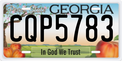 GA license plate CQP5783