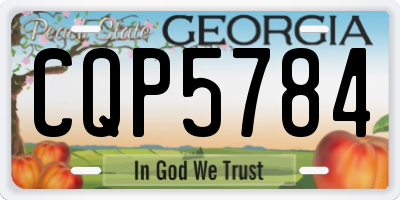 GA license plate CQP5784