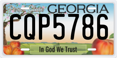 GA license plate CQP5786