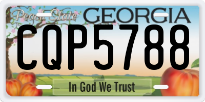 GA license plate CQP5788