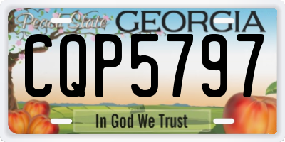 GA license plate CQP5797