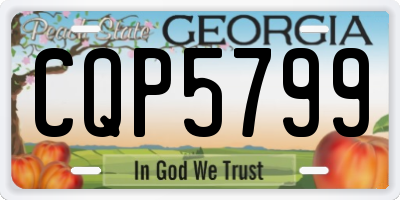 GA license plate CQP5799