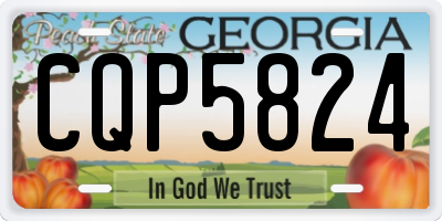 GA license plate CQP5824