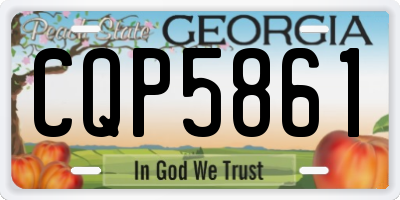 GA license plate CQP5861