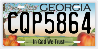 GA license plate CQP5864