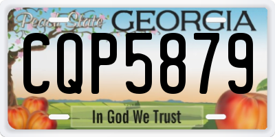 GA license plate CQP5879