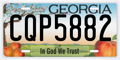 GA license plate CQP5882