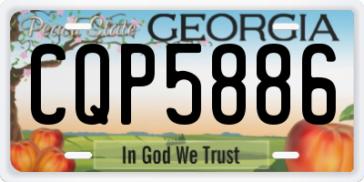 GA license plate CQP5886